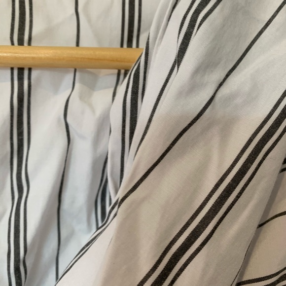 BIG SLEEVES BLOUSE OVERSIZE STRIPES WHITE - Picture 4 of 5